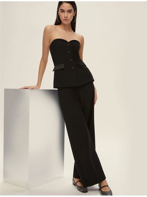 Pantalone stretch con dettaglio in raso EMME MARELLA | CARAVAN2392/008